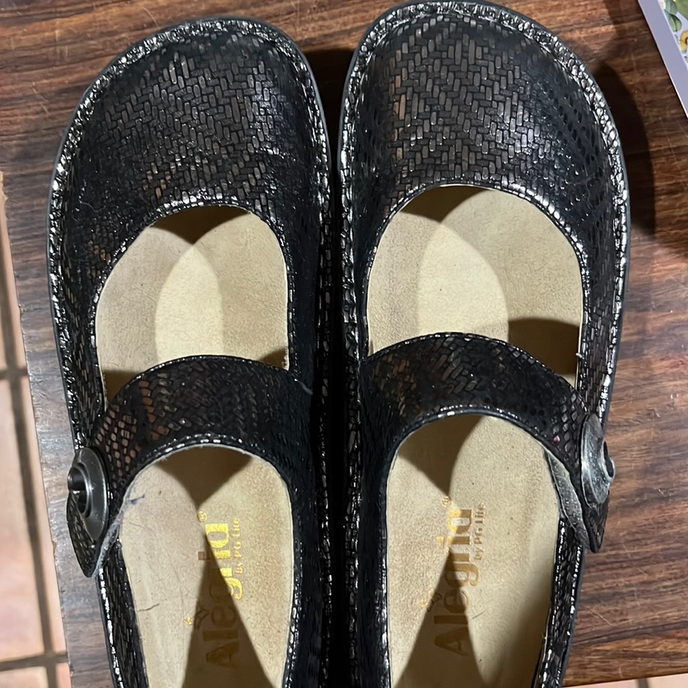Alegria Mary Jane style shoe. Size 38. Excellent condition, no scuffs or marks.